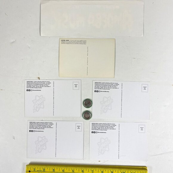 Amoeba Music Berkeley San Francisco CA 10 Tote Bag Button Postcard Sticker Lot - Picture 6 of 15